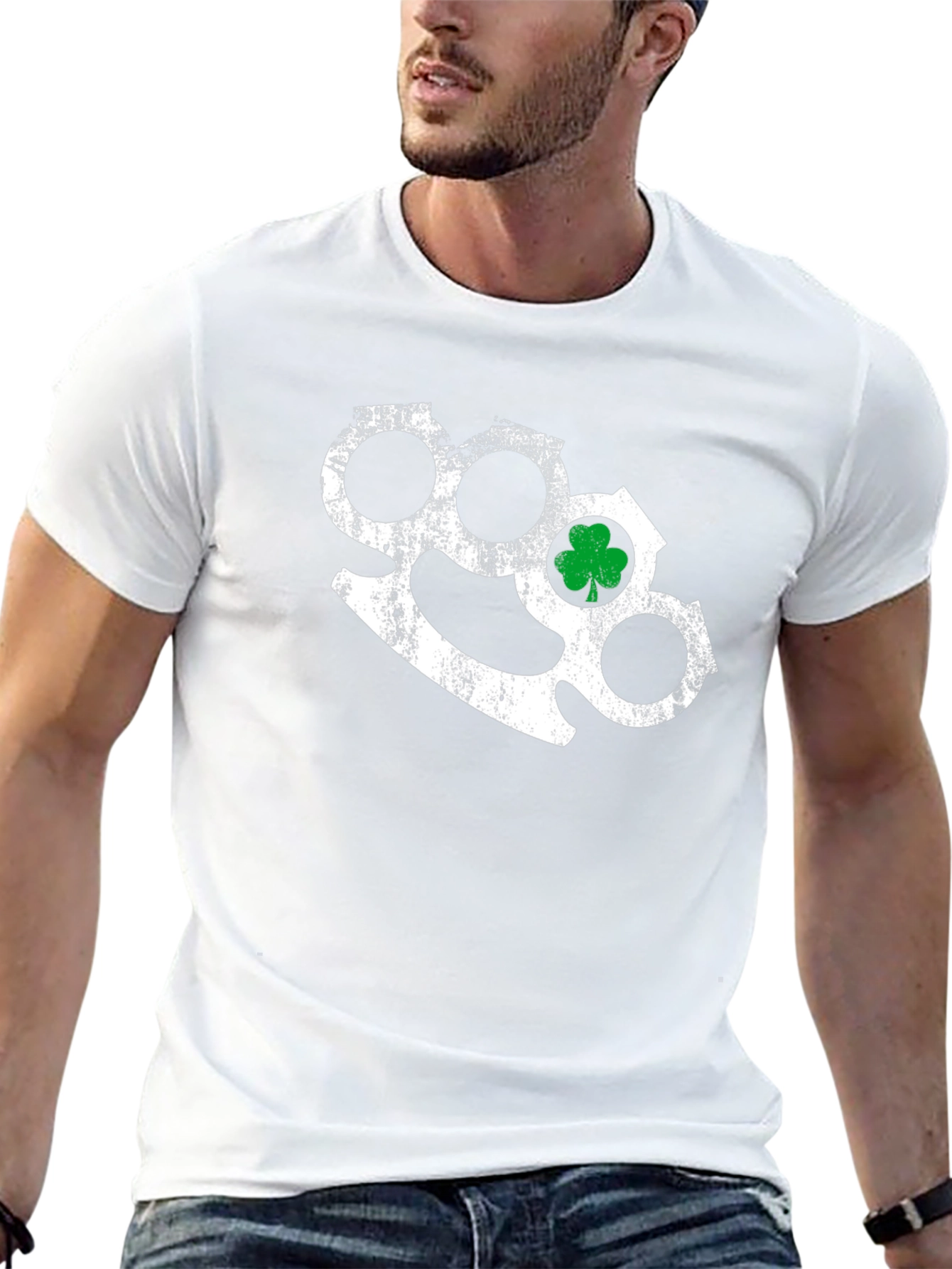 Shamrock Knuckle Black Tee