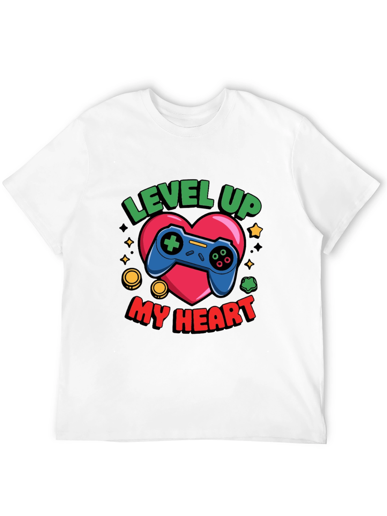 Level Up My Heart Gamer T-Shirt