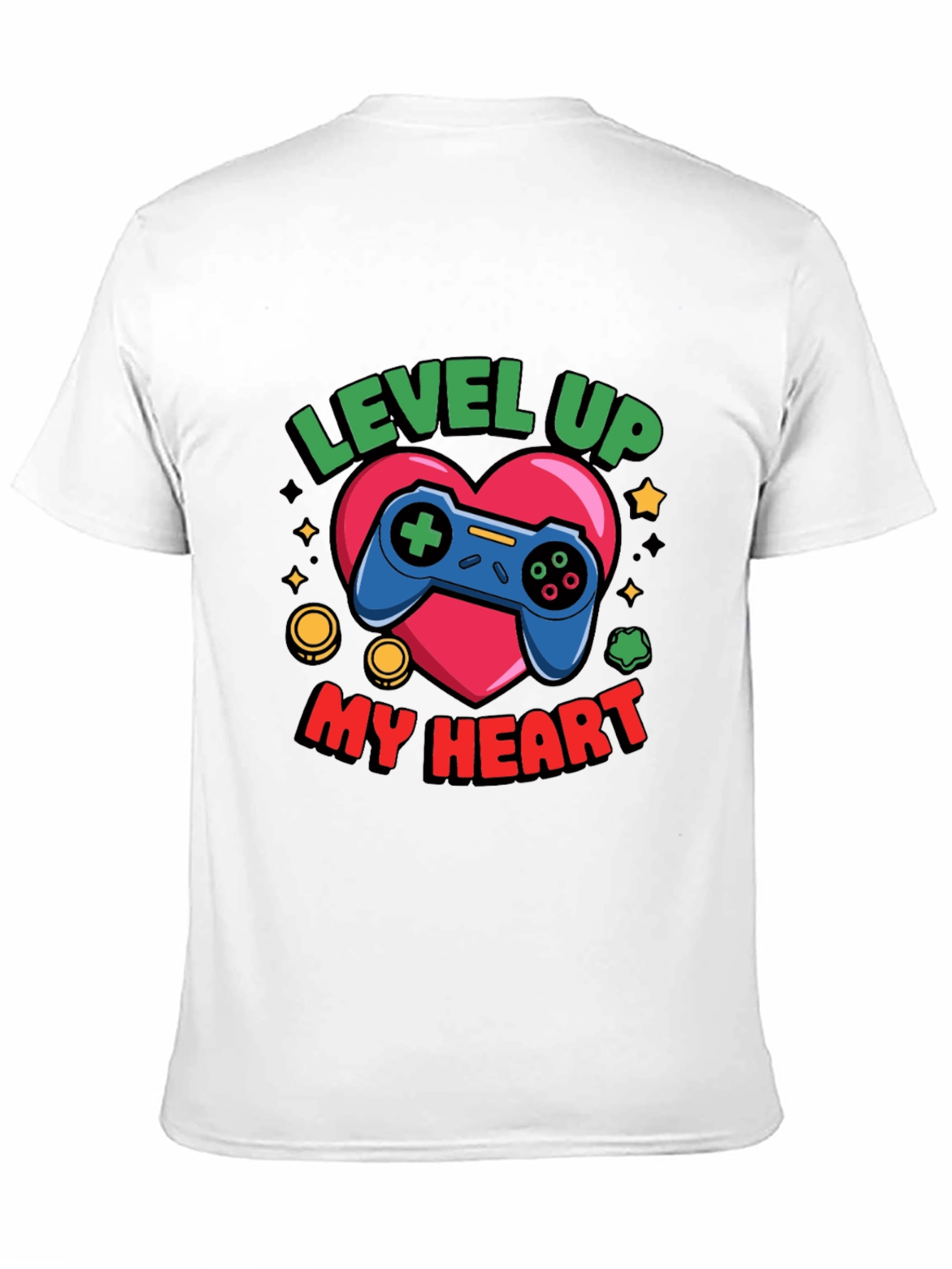 Level Up My Heart Gamer T-Shirt