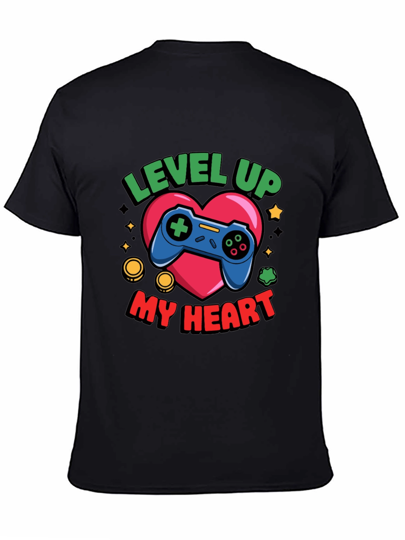 Level Up My Heart Gamer T-Shirt