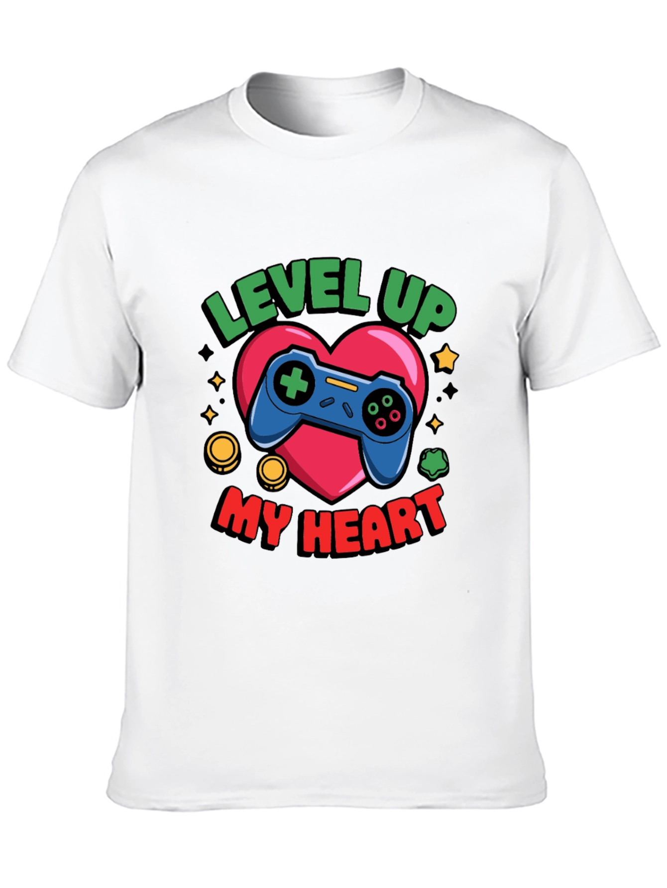 Level Up My Heart Gamer T-Shirt