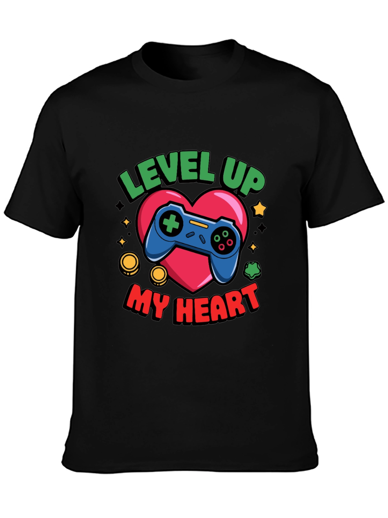 Level Up My Heart Gamer T-Shirt