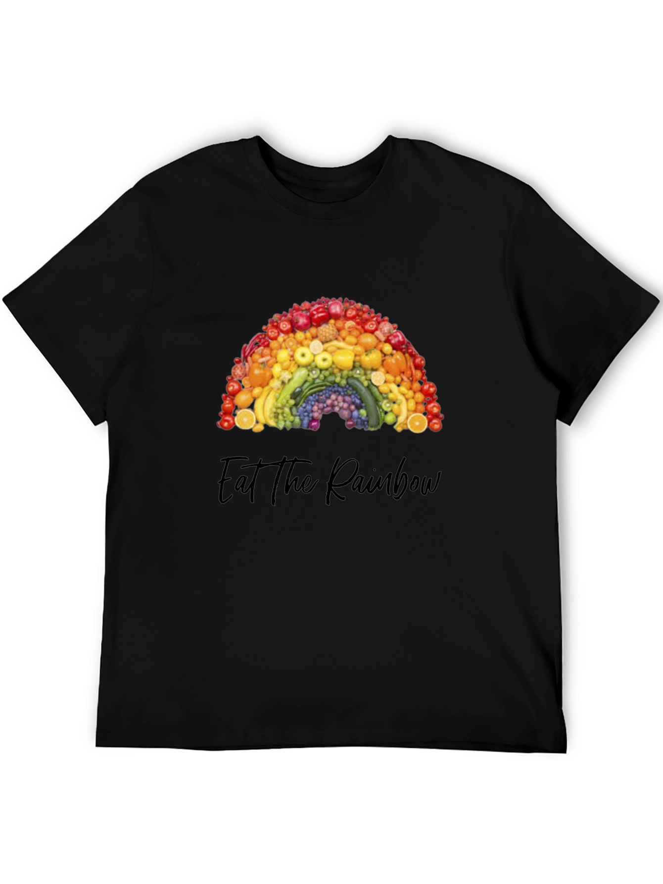 Eat the Rainbow Graphic Tee - Healthy Food Shirt