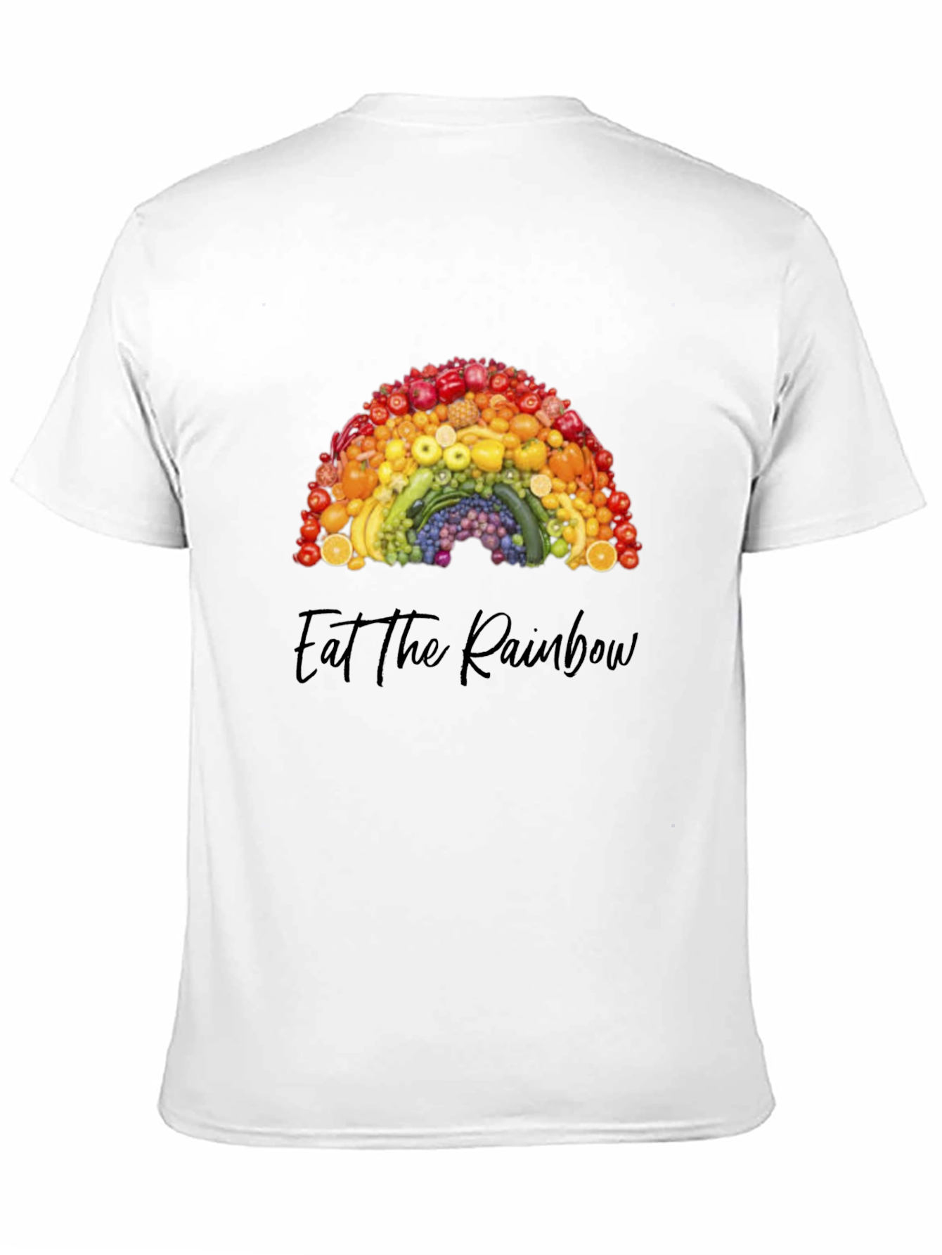 Eat the Rainbow Graphic Tee - Healthy Food Shirt