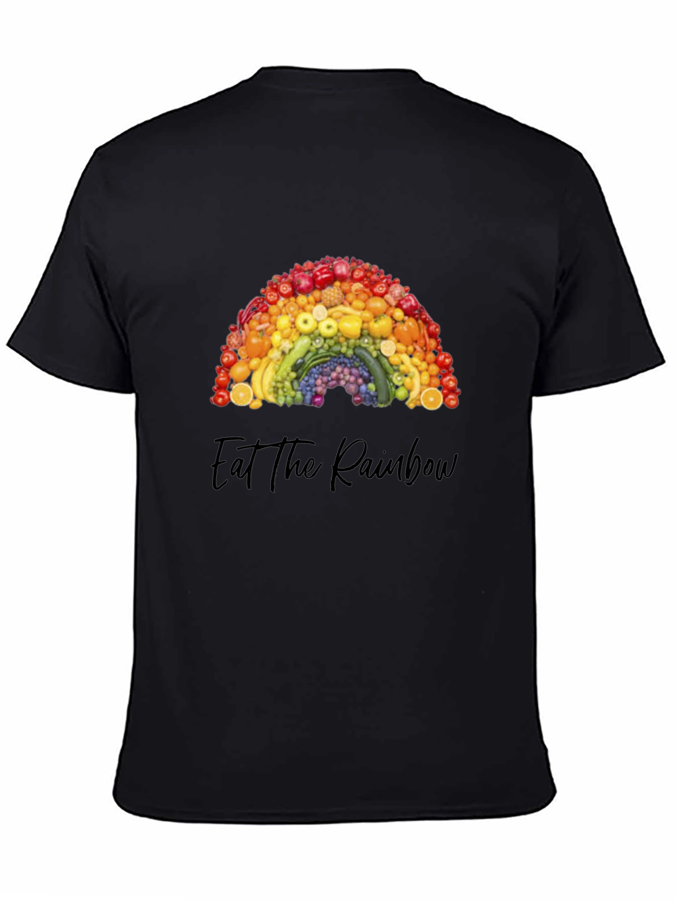 Eat the Rainbow Graphic Tee - Healthy Food Shirt