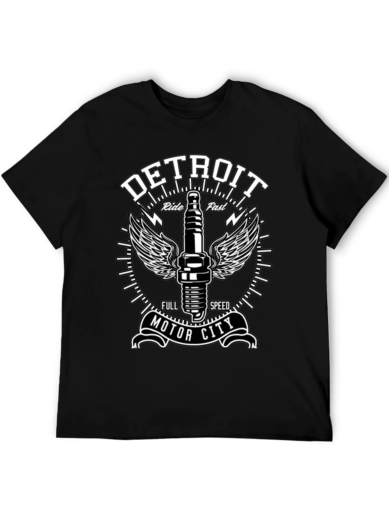 Detroit Motor City Ride Fast Graphic Tee