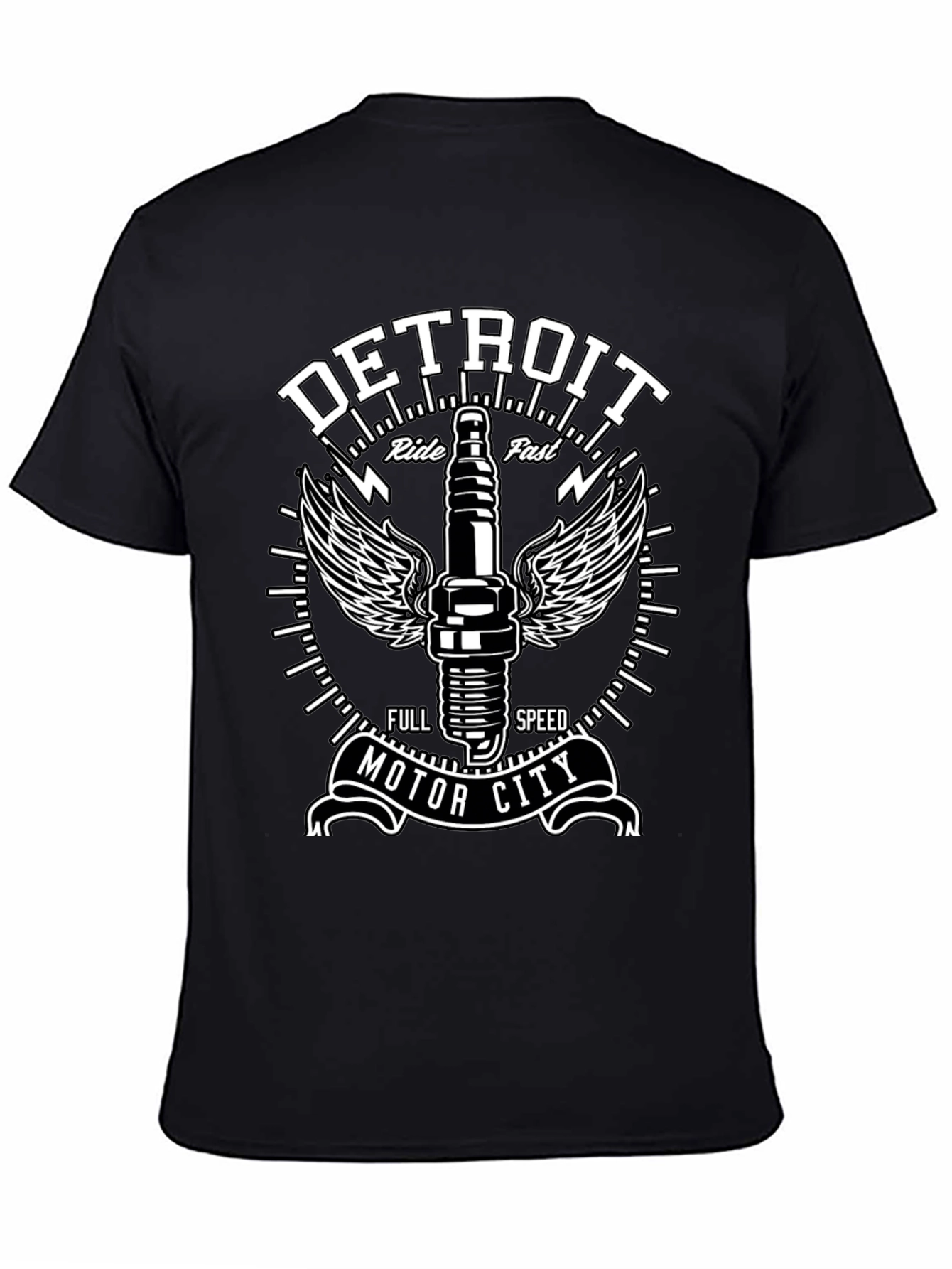 Detroit Motor City Ride Fast Graphic Tee
