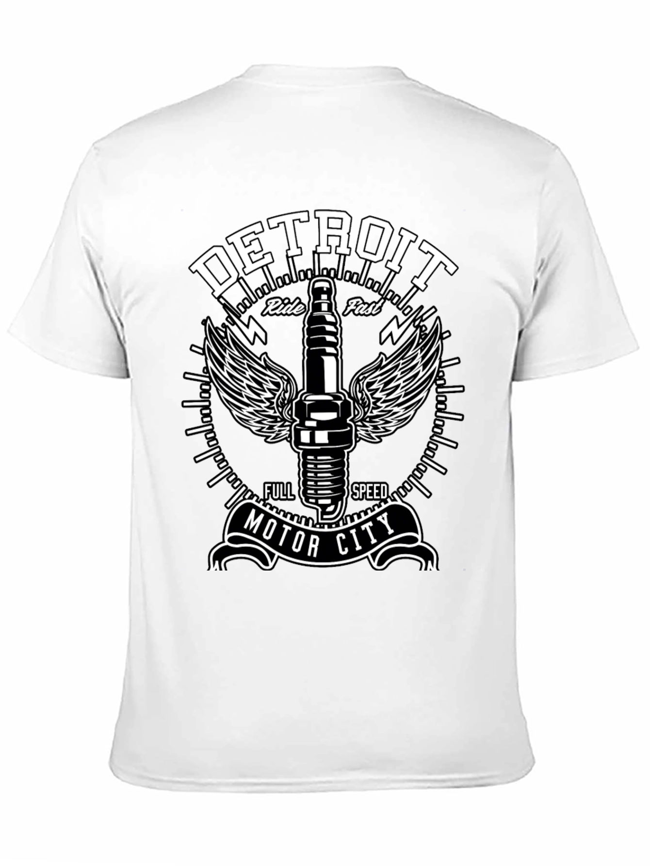 Detroit Motor City Ride Fast Graphic Tee