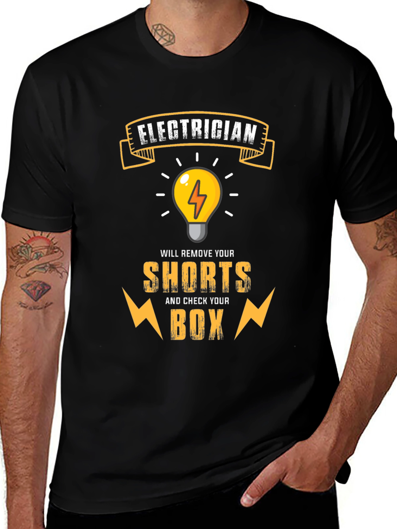 Electrician Humor Graphic T-Shirt