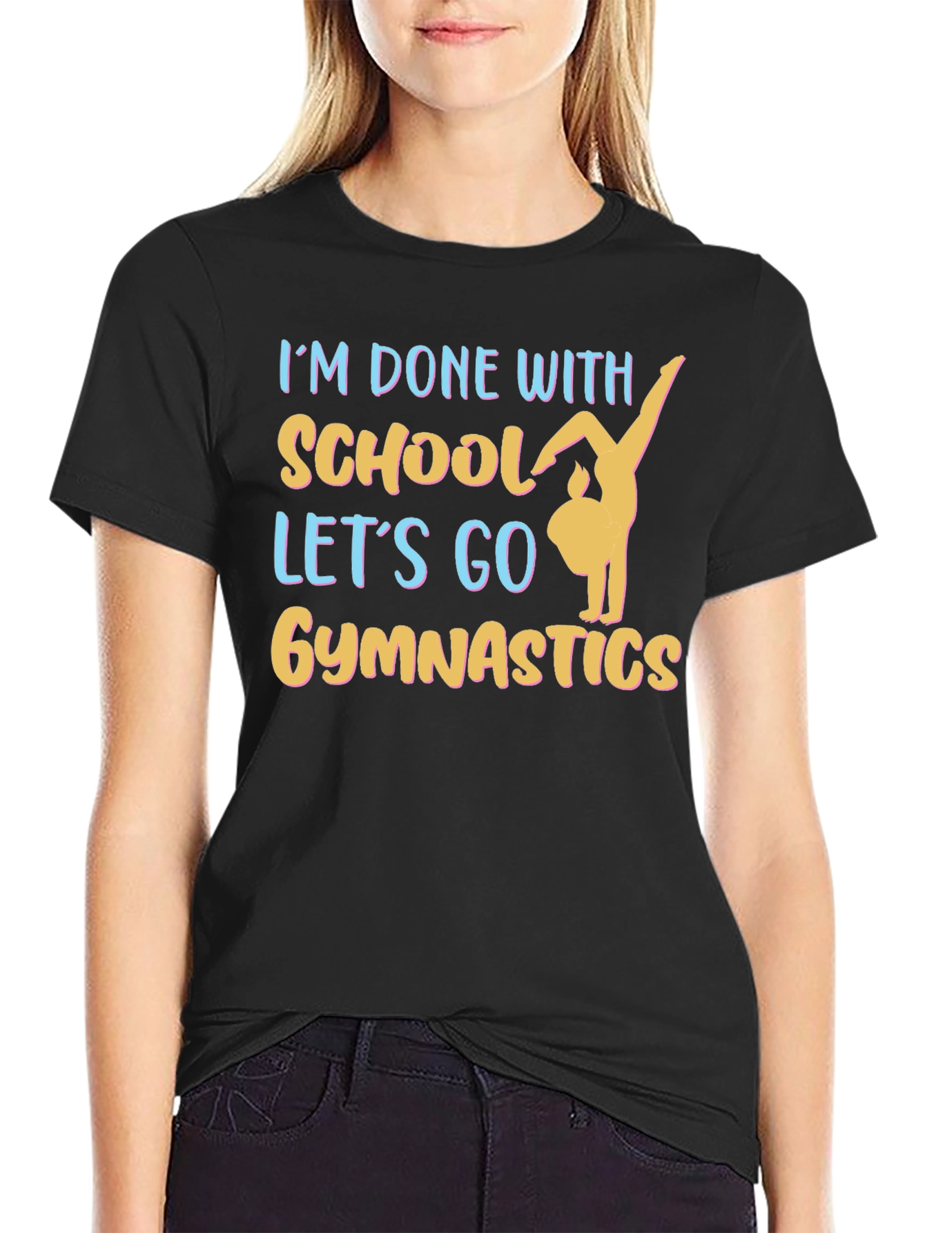 Gymnastics T-Shirt - Schools Out Lets Go!