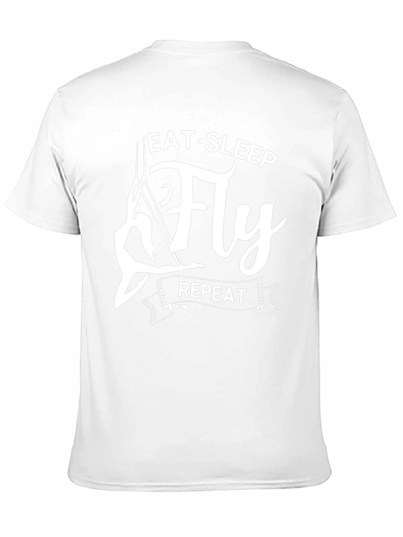 Eat Sleep Fly Repeat Black T-Shirt