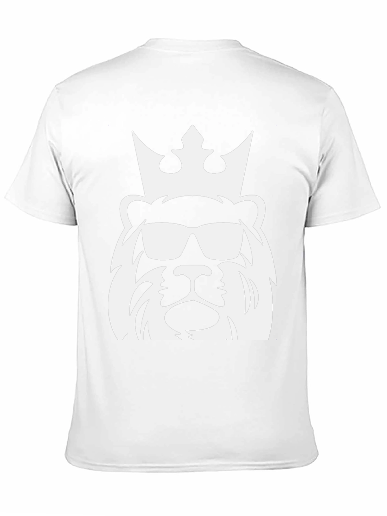 Cool Lion King Graphic Tee - Black