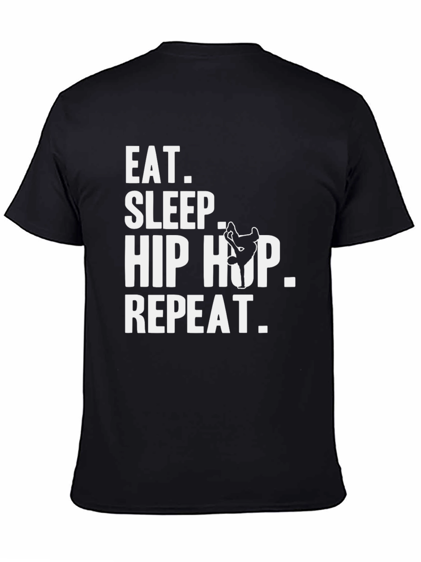 Eat Sleep Hip Hop Repeat Black T-Shirt