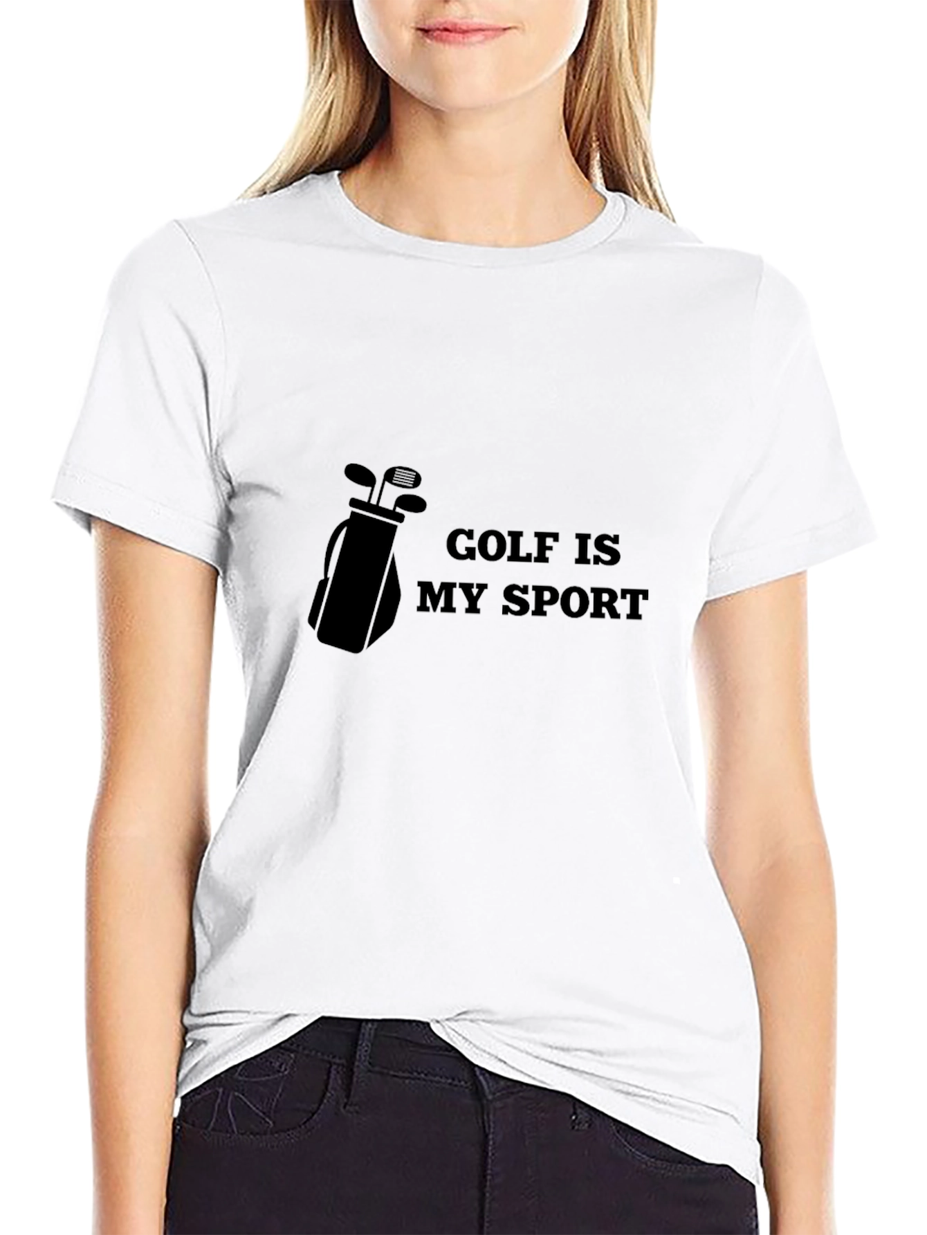 Golf is My Sport Black Graphic Tee