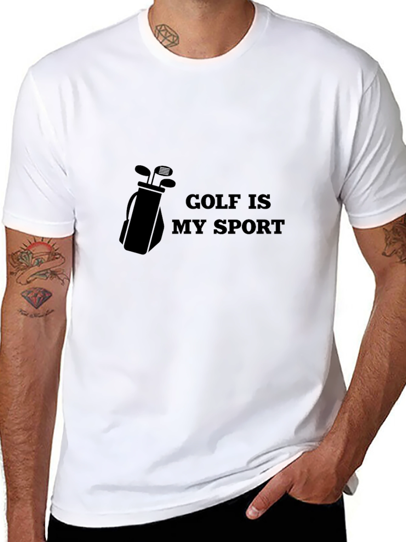 Golf is My Sport Black Graphic Tee