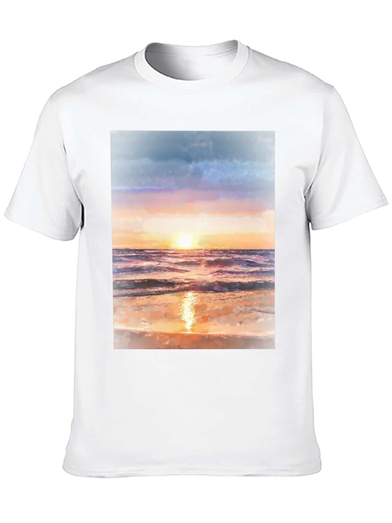 Sunset Beach Graphic Tee - Black