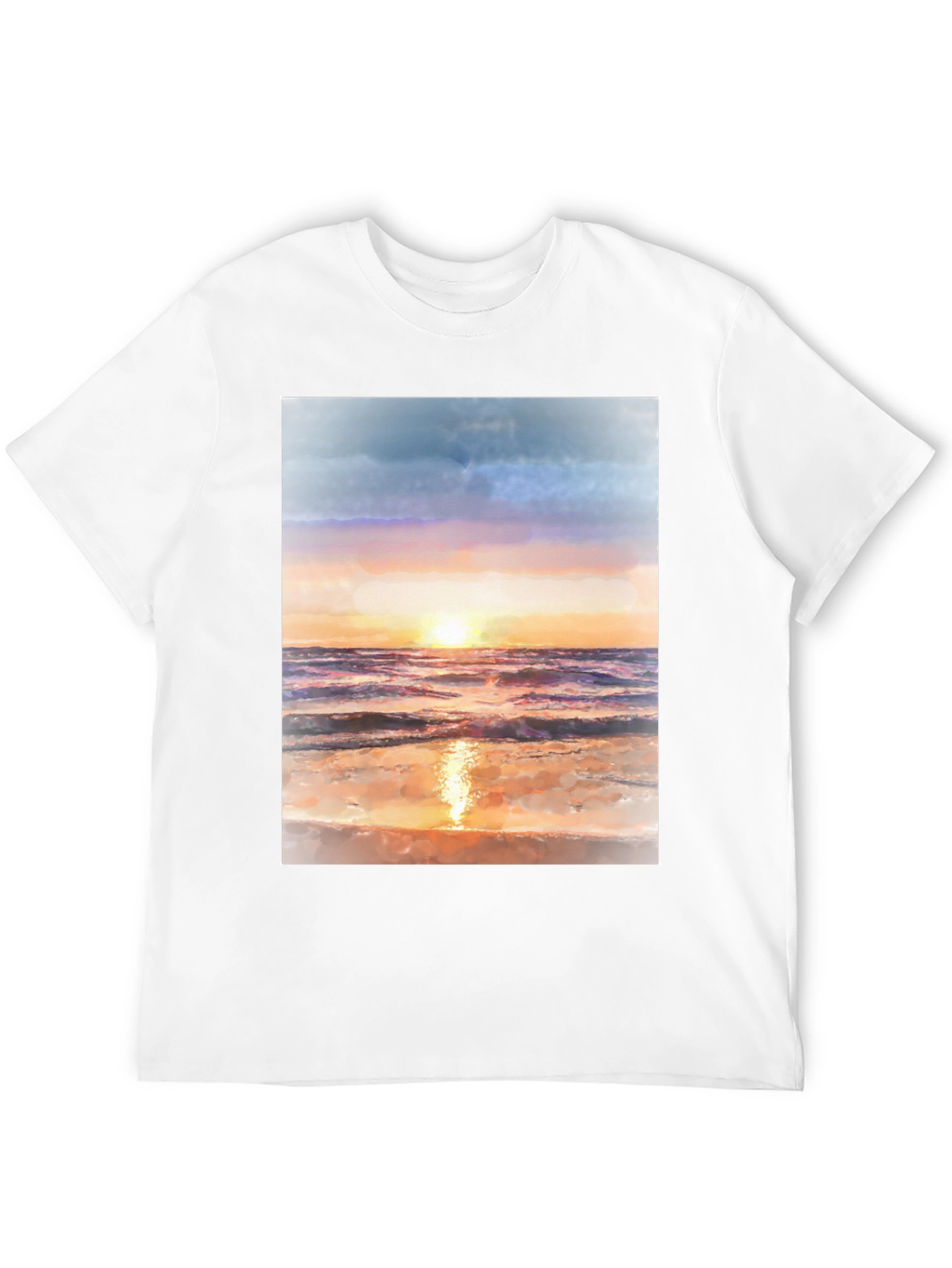 Sunset Beach Graphic Tee - Black