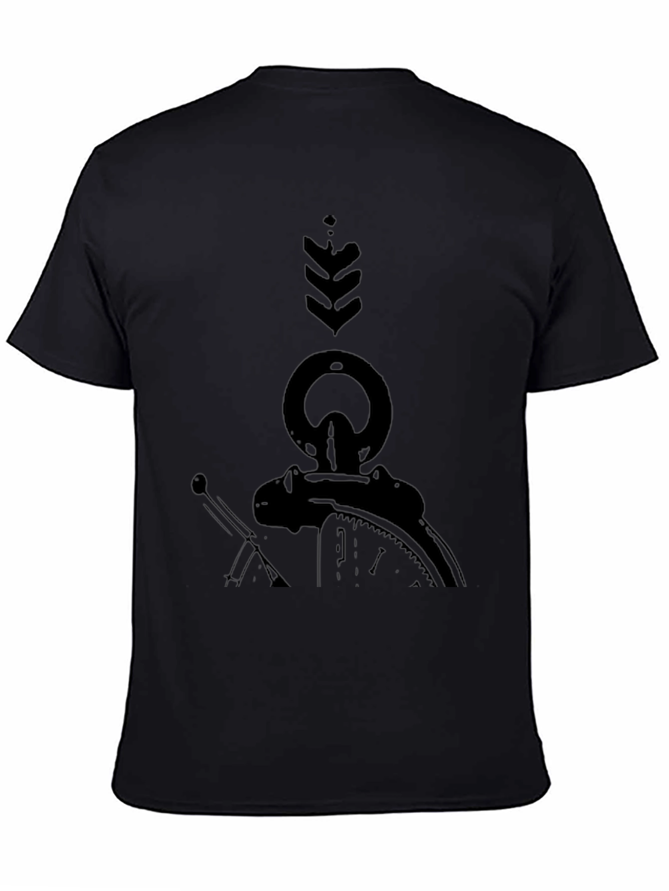 Mens Black Graphic Tee - Pocket Watch