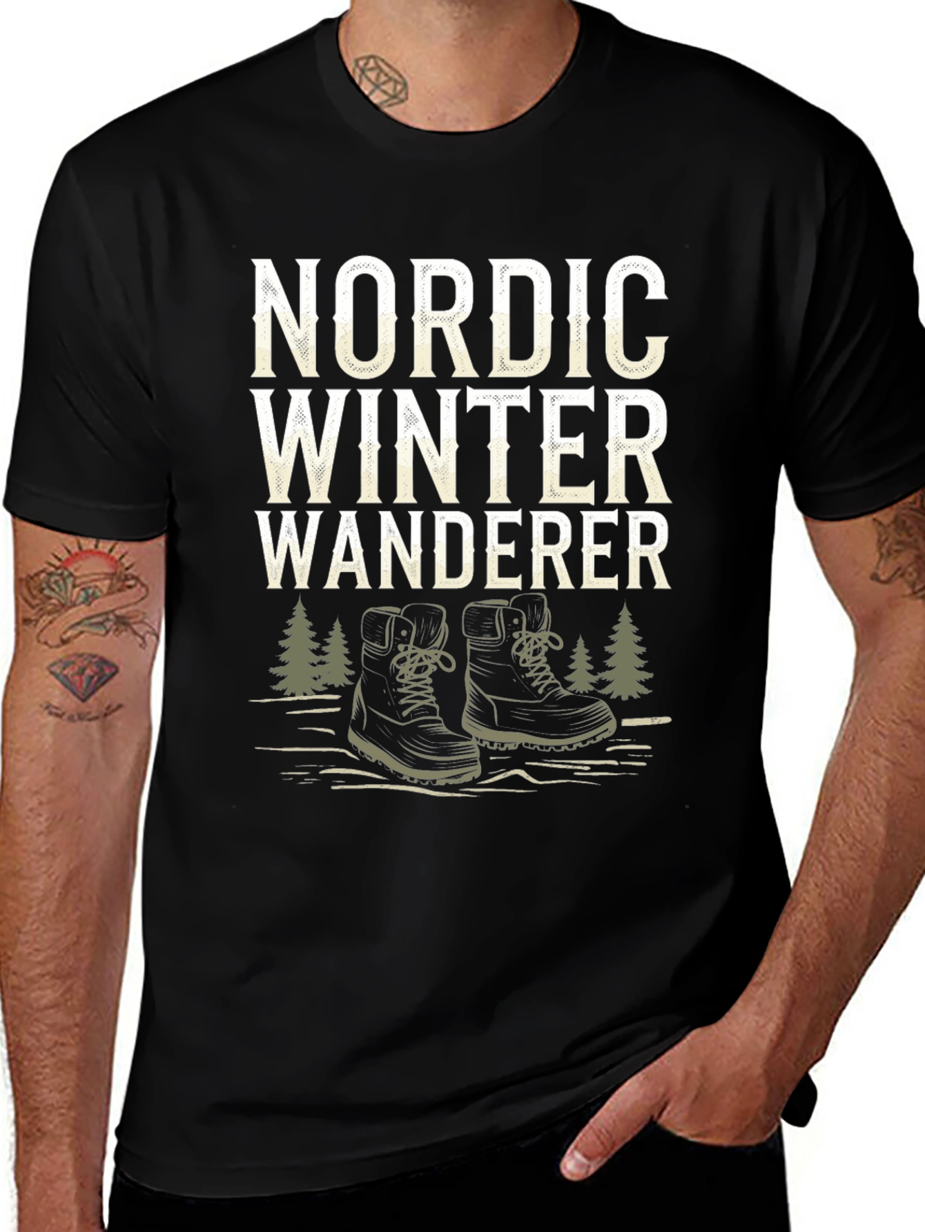 Nordic Winter Wanderer Graphic Tee