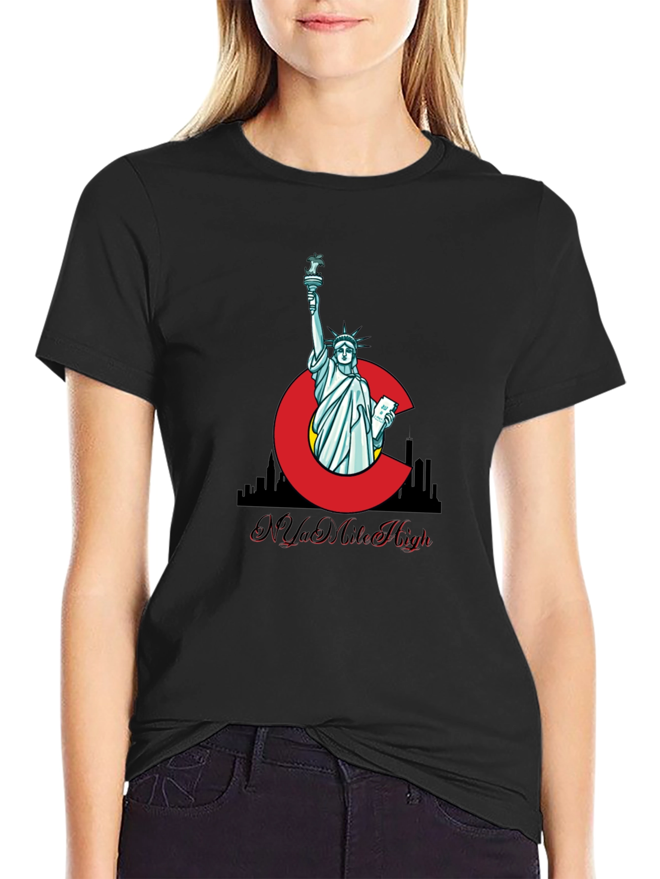 Statue of Liberty C Graphic T-Shirt