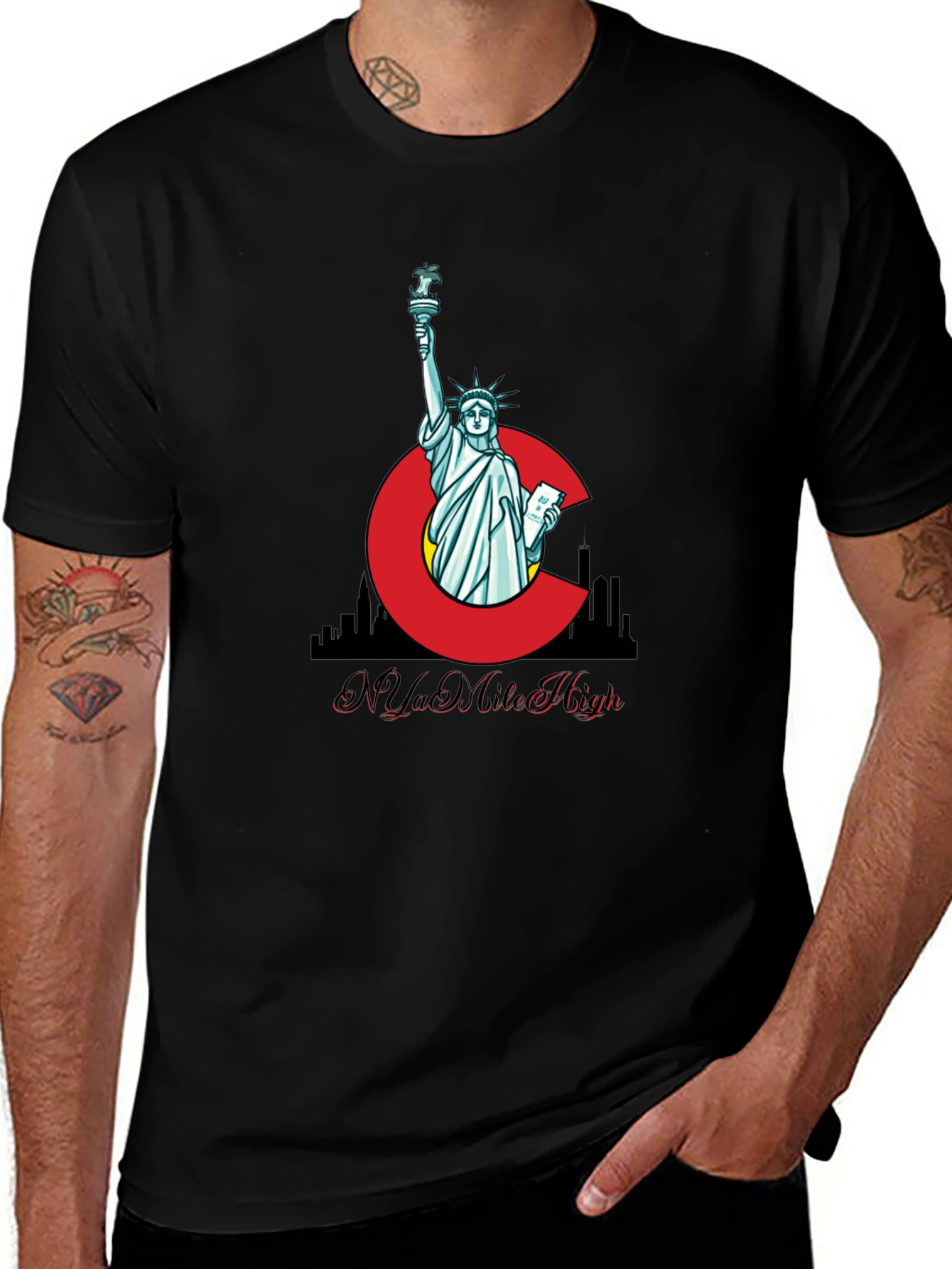 Statue of Liberty C Graphic T-Shirt