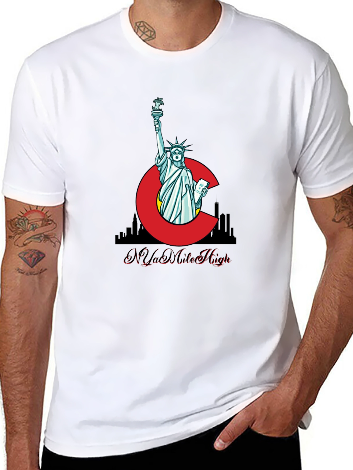 Statue of Liberty C Graphic T-Shirt