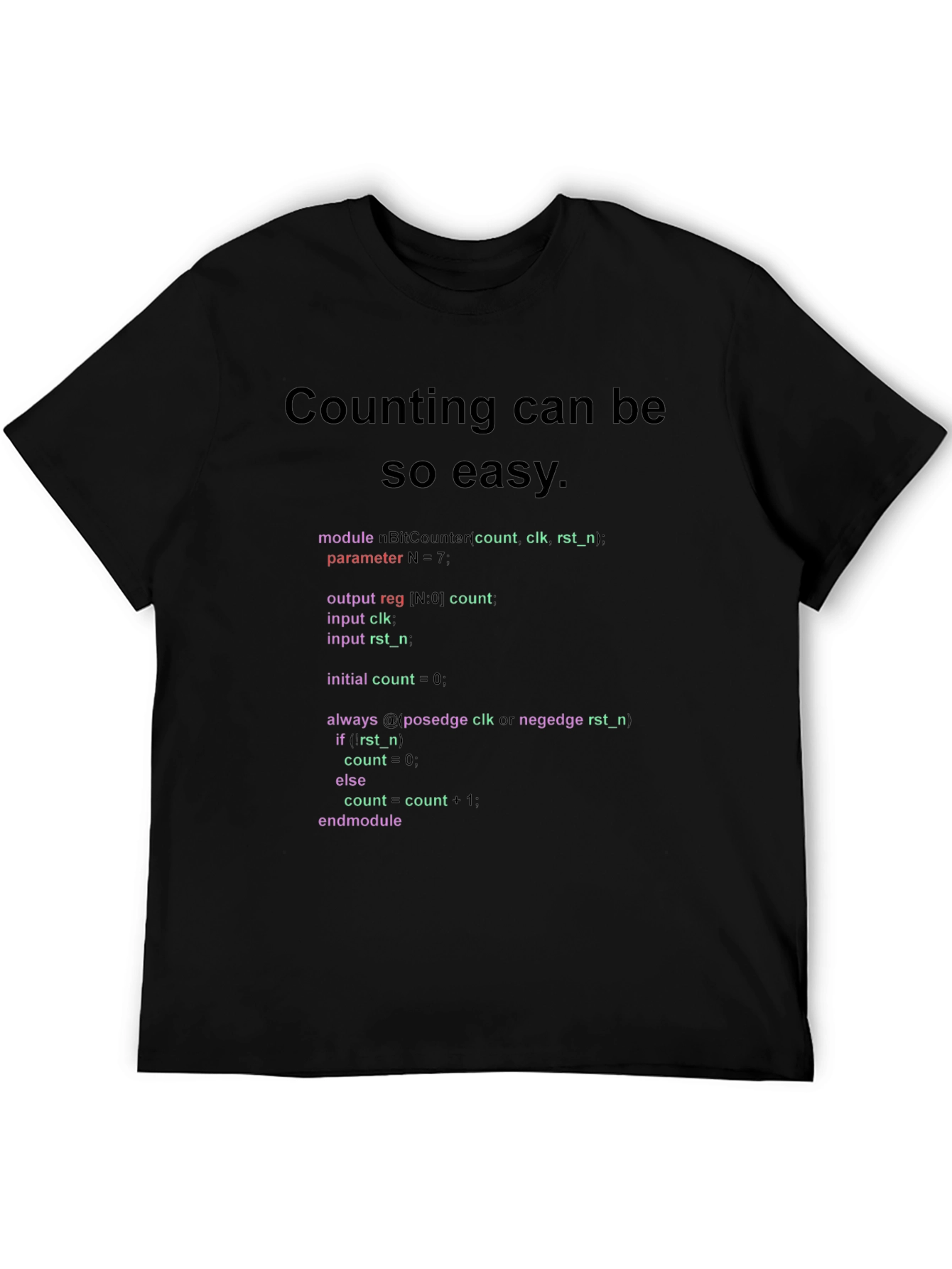 Code Counting Easy T-Shirt - Programmer Style