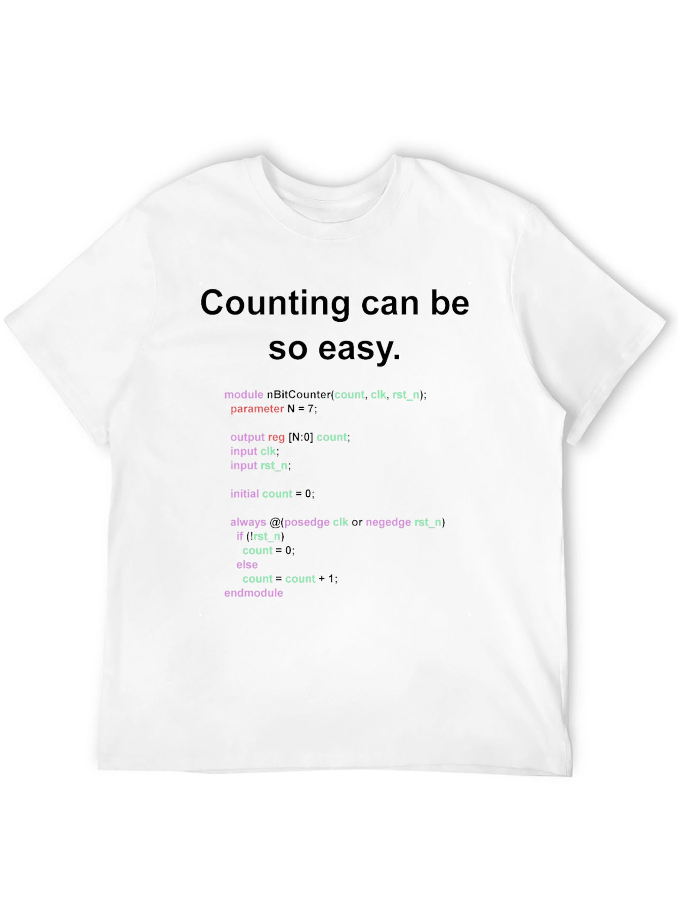 Code Counting Easy T-Shirt - Programmer Style