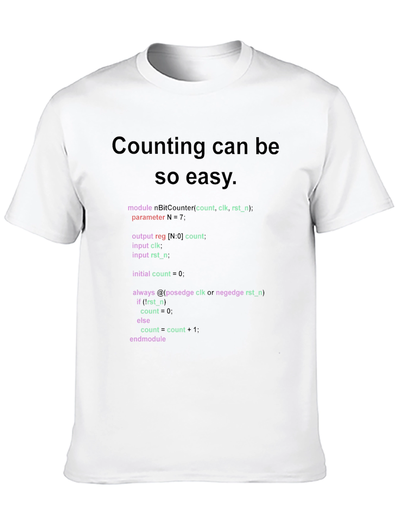 Code Counting Easy T-Shirt - Programmer Style