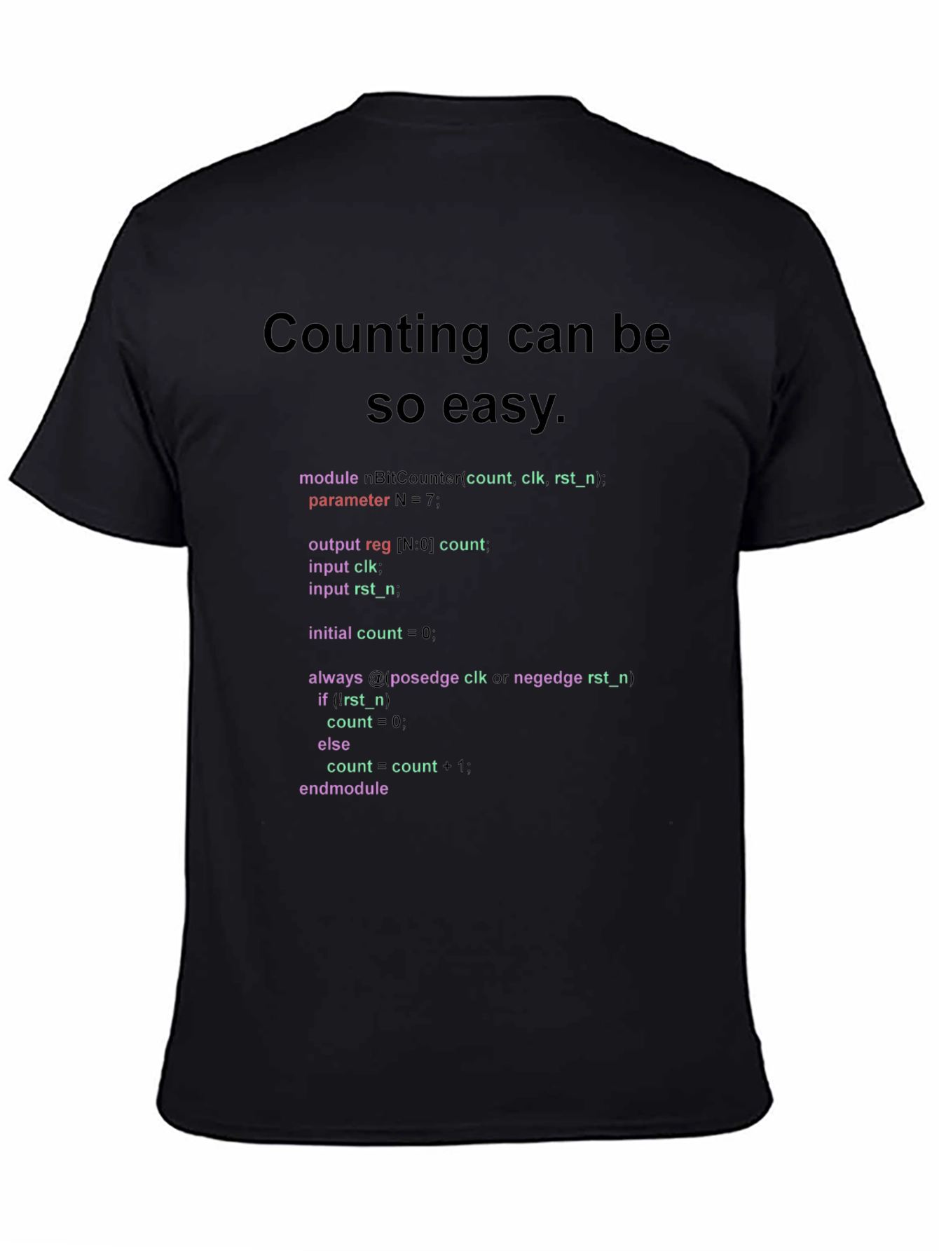 Code Counting Easy T-Shirt - Programmer Style