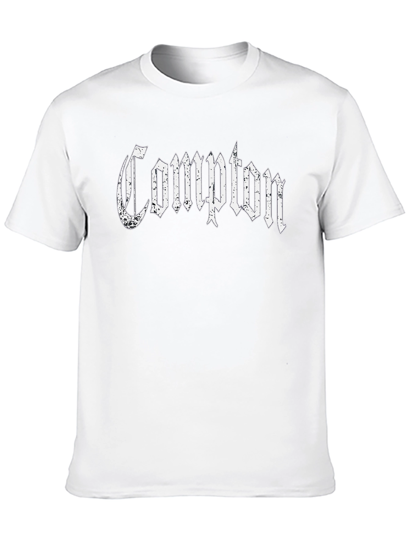 Compton Graphic T-Shirt - Black Cotton Tee