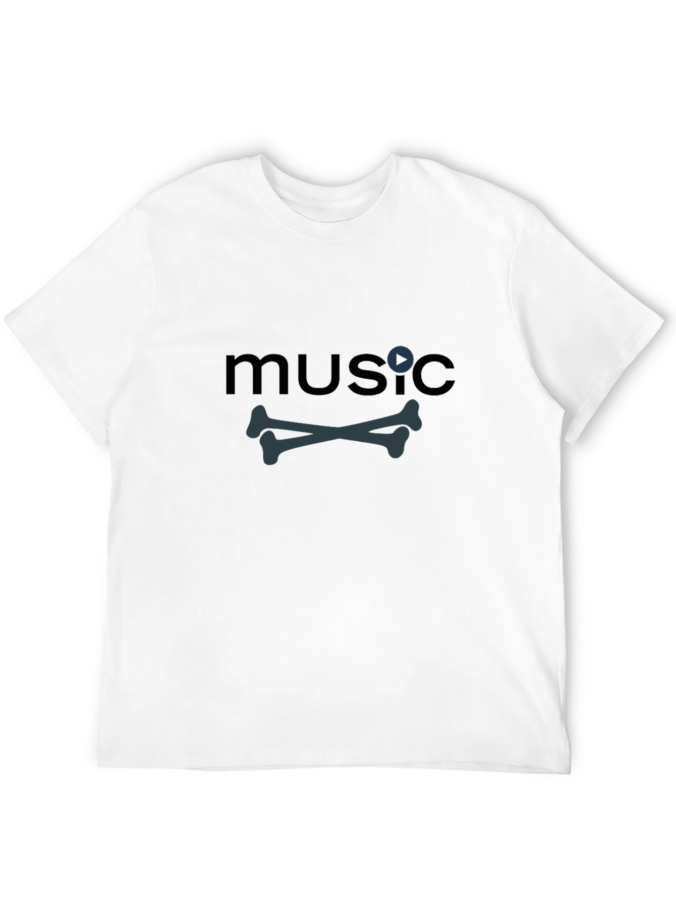 Music Bones Tee - Black Graphic T-Shirt