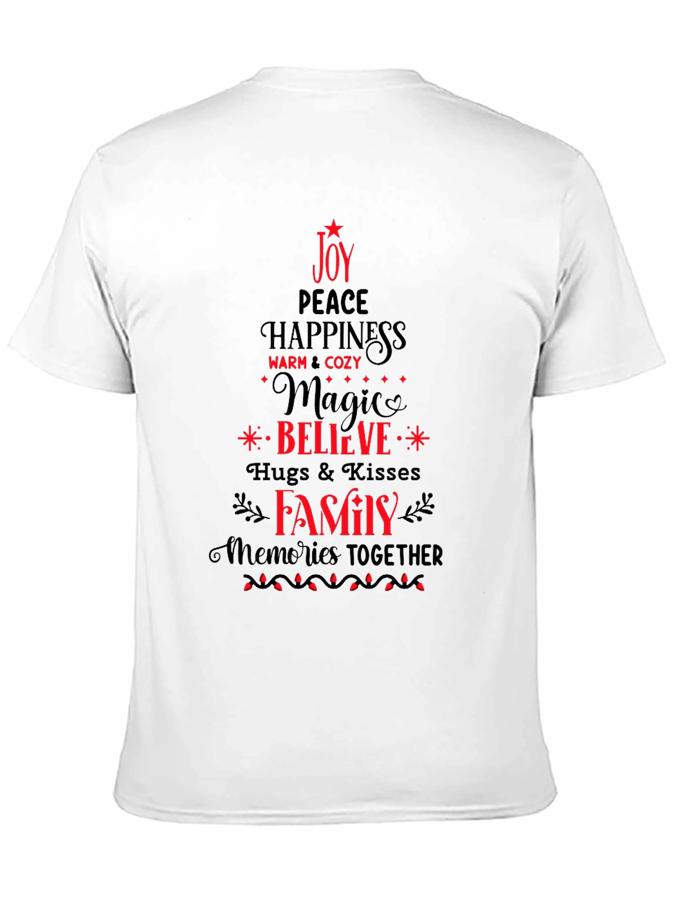 Holiday Spirit T-Shirt - Joy Peace Family Design