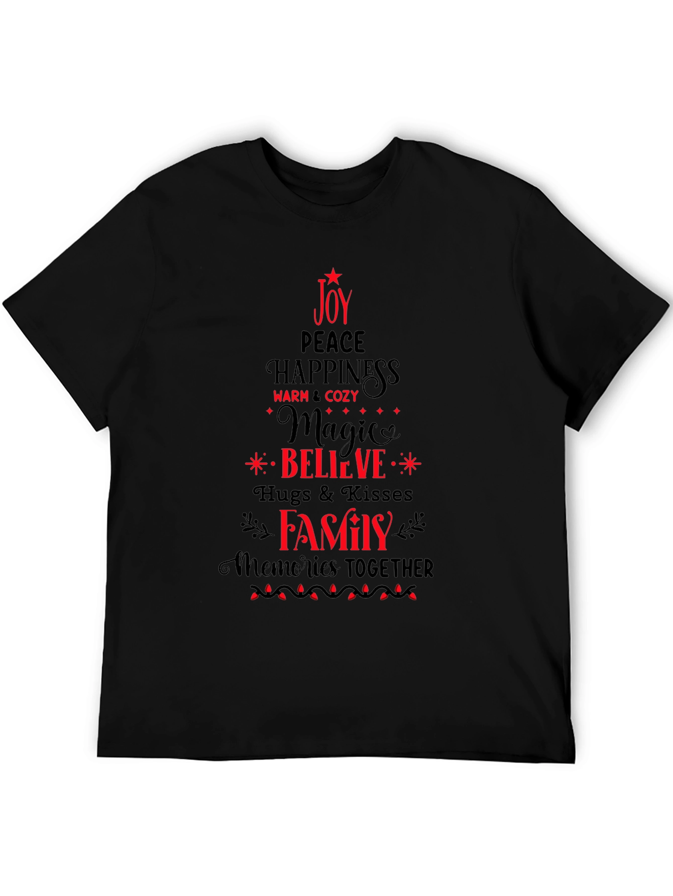 Holiday Spirit T-Shirt - Joy Peace Family Design