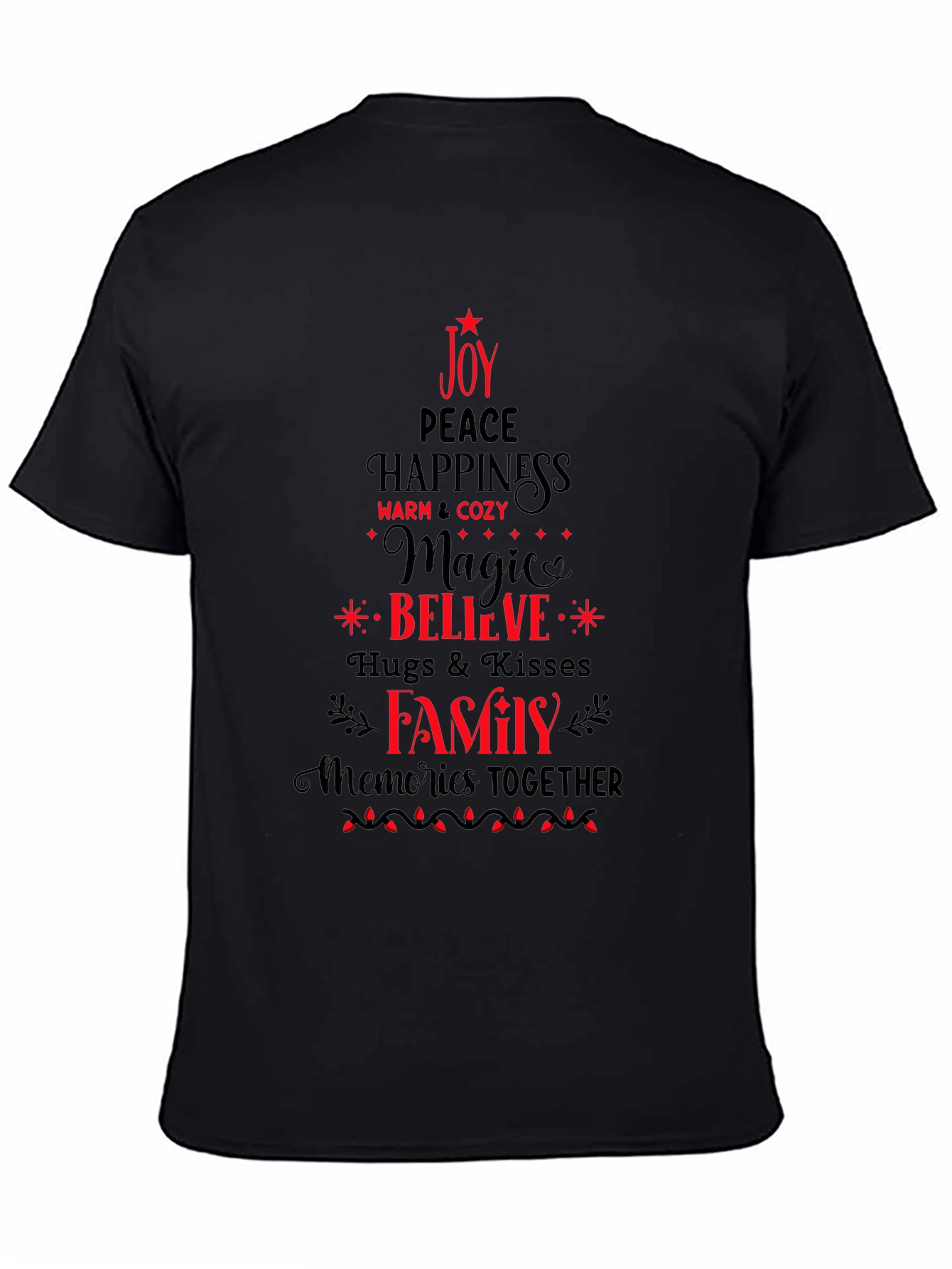Holiday Spirit T-Shirt - Joy Peace Family Design