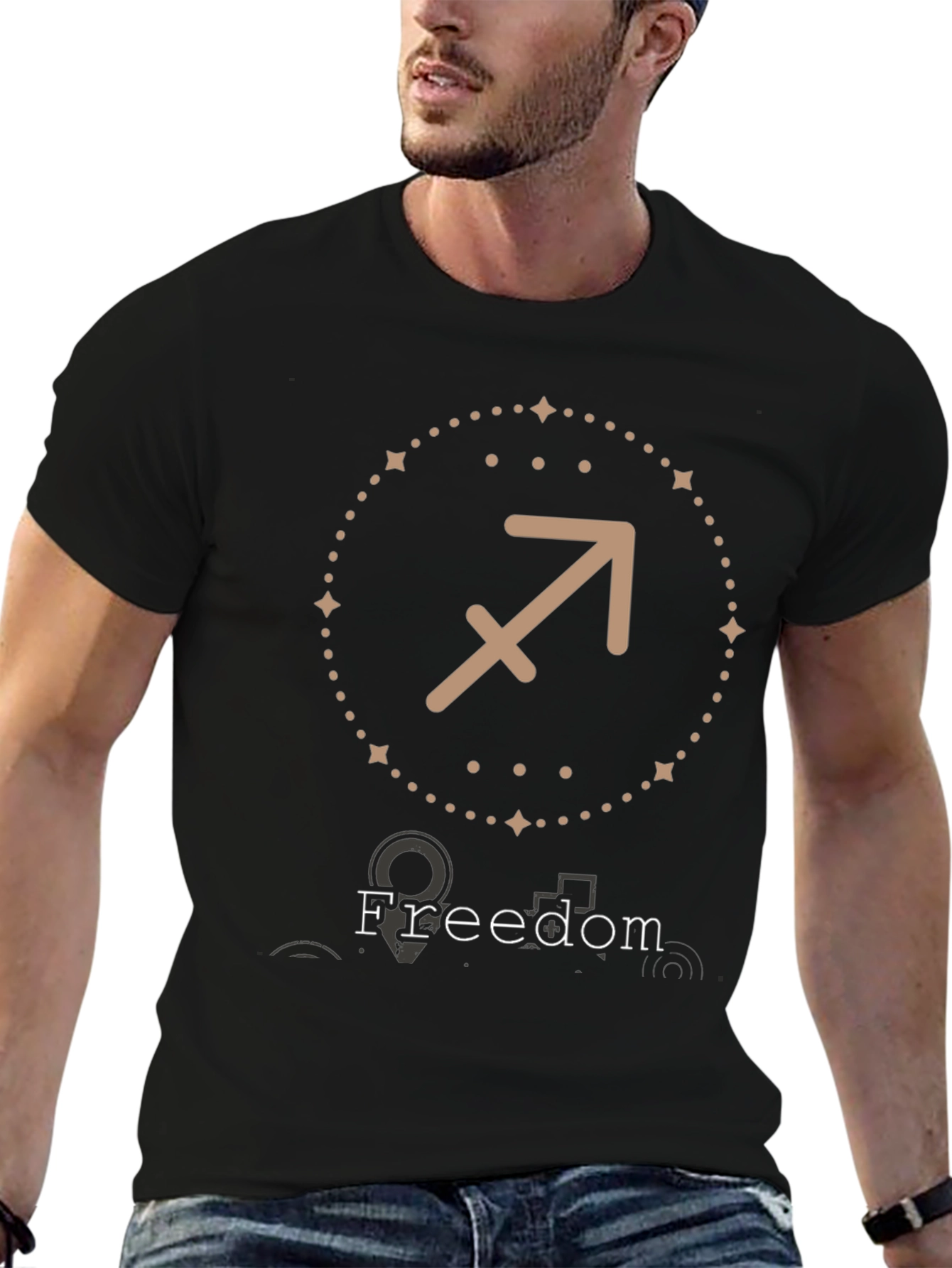 Sagittarius Zodiac T-Shirt - Freedom Design