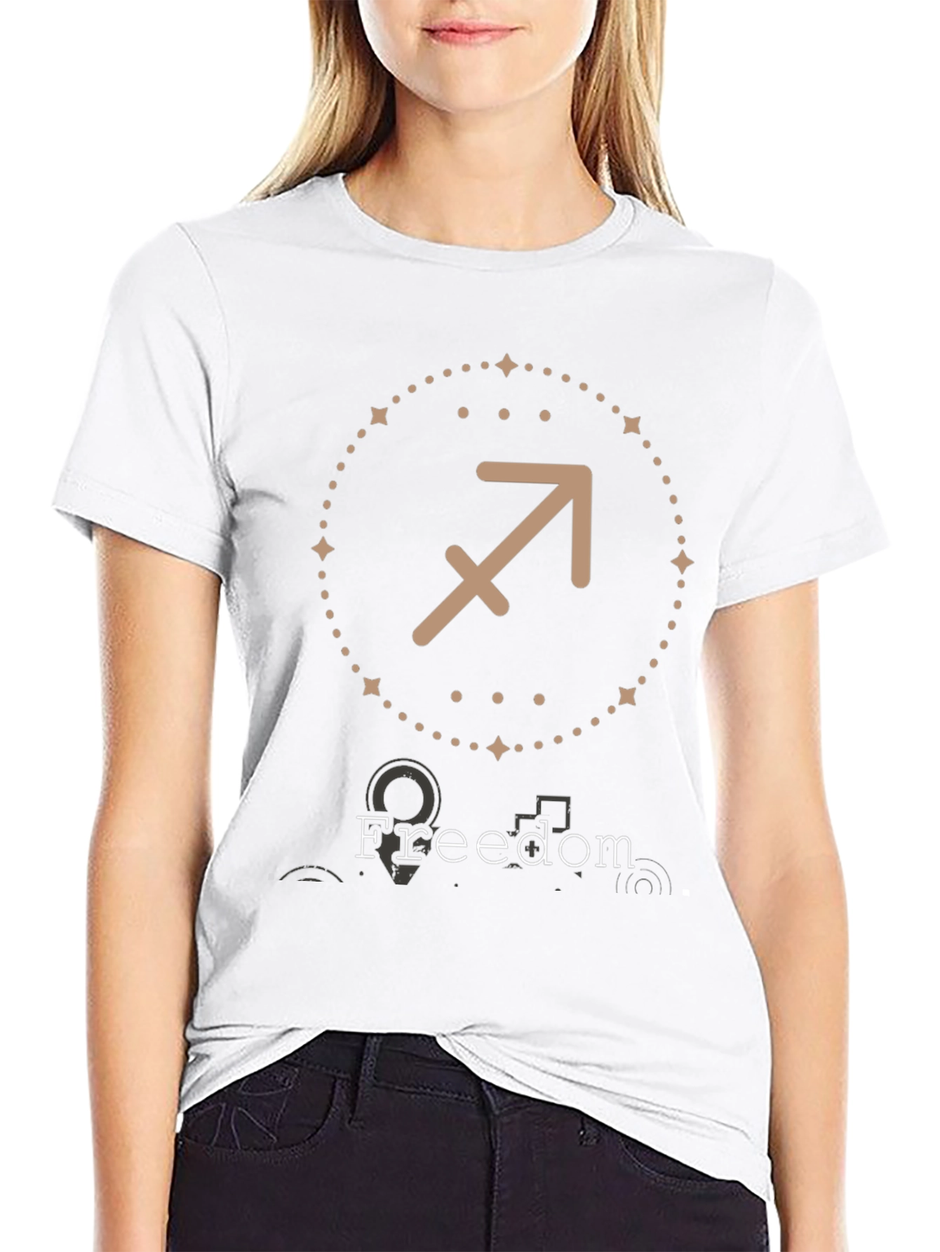 Sagittarius Zodiac T-Shirt - Freedom Design