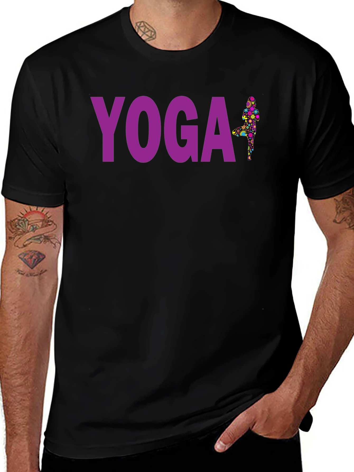 Yoga T-Shirt - Tree Pose Graphic