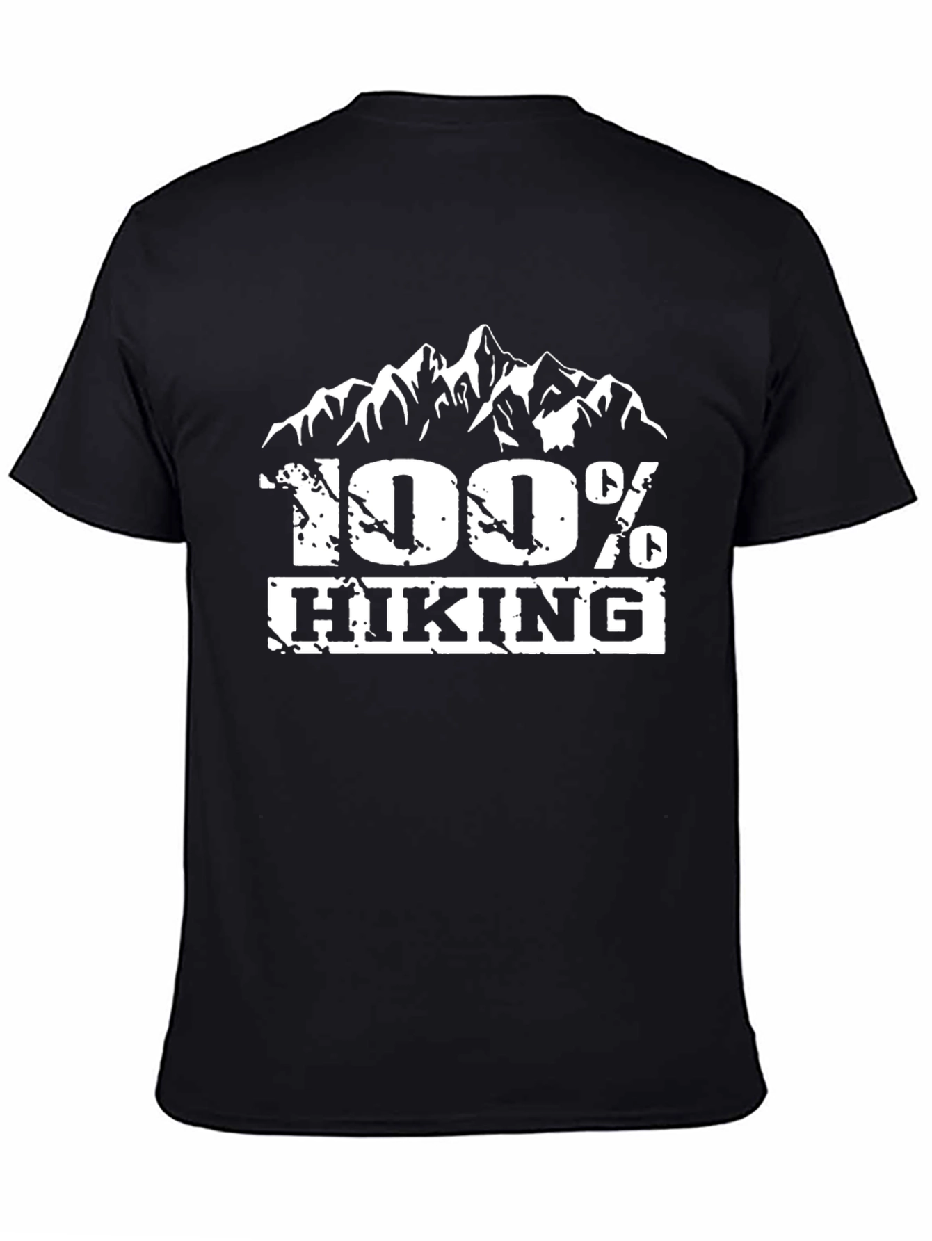100% Hiking Mountain Graphic T-Shirt - Black