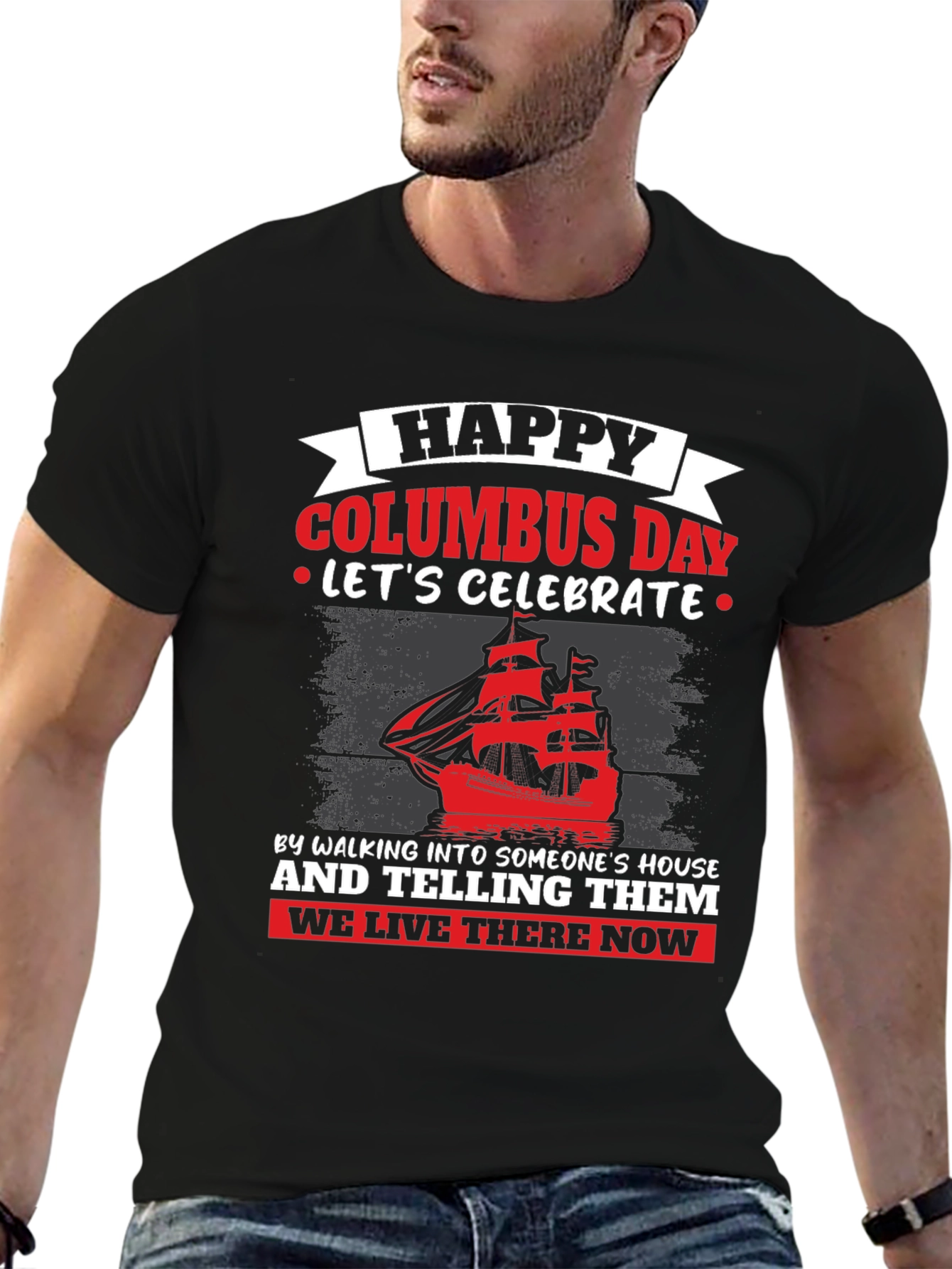 Happy Columbus Day Graphic T-Shirt