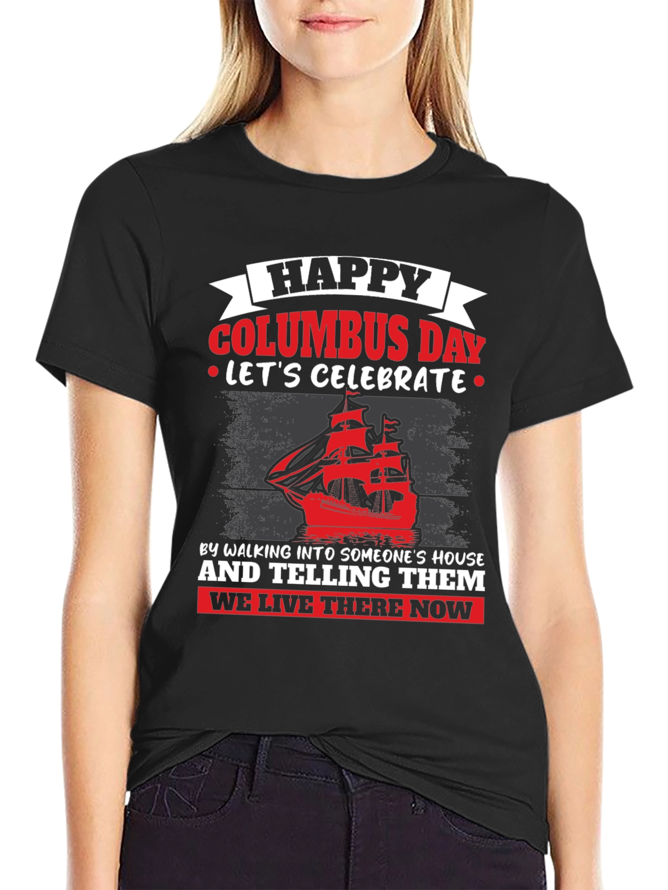 Happy Columbus Day Graphic T-Shirt