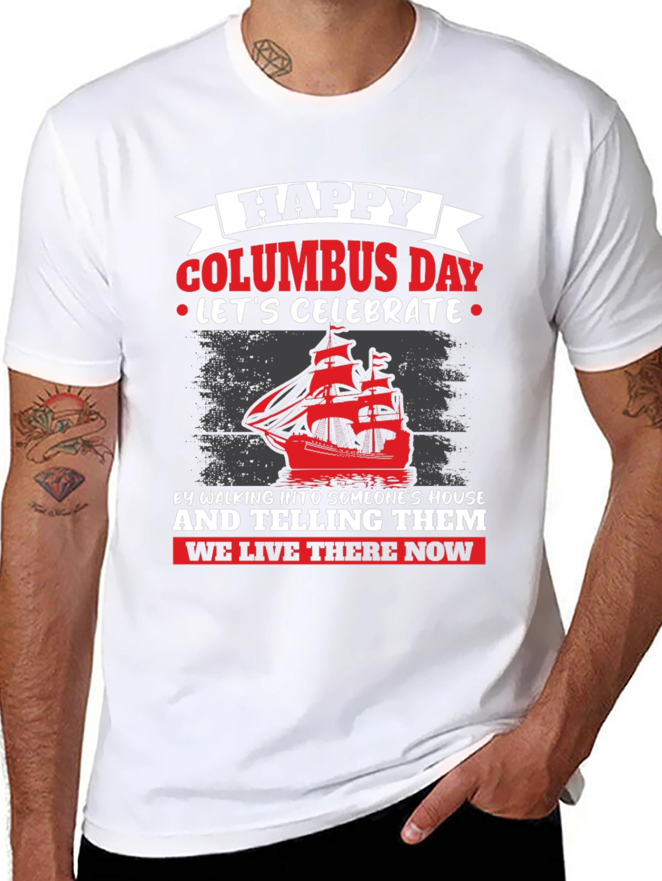Happy Columbus Day Graphic T-Shirt