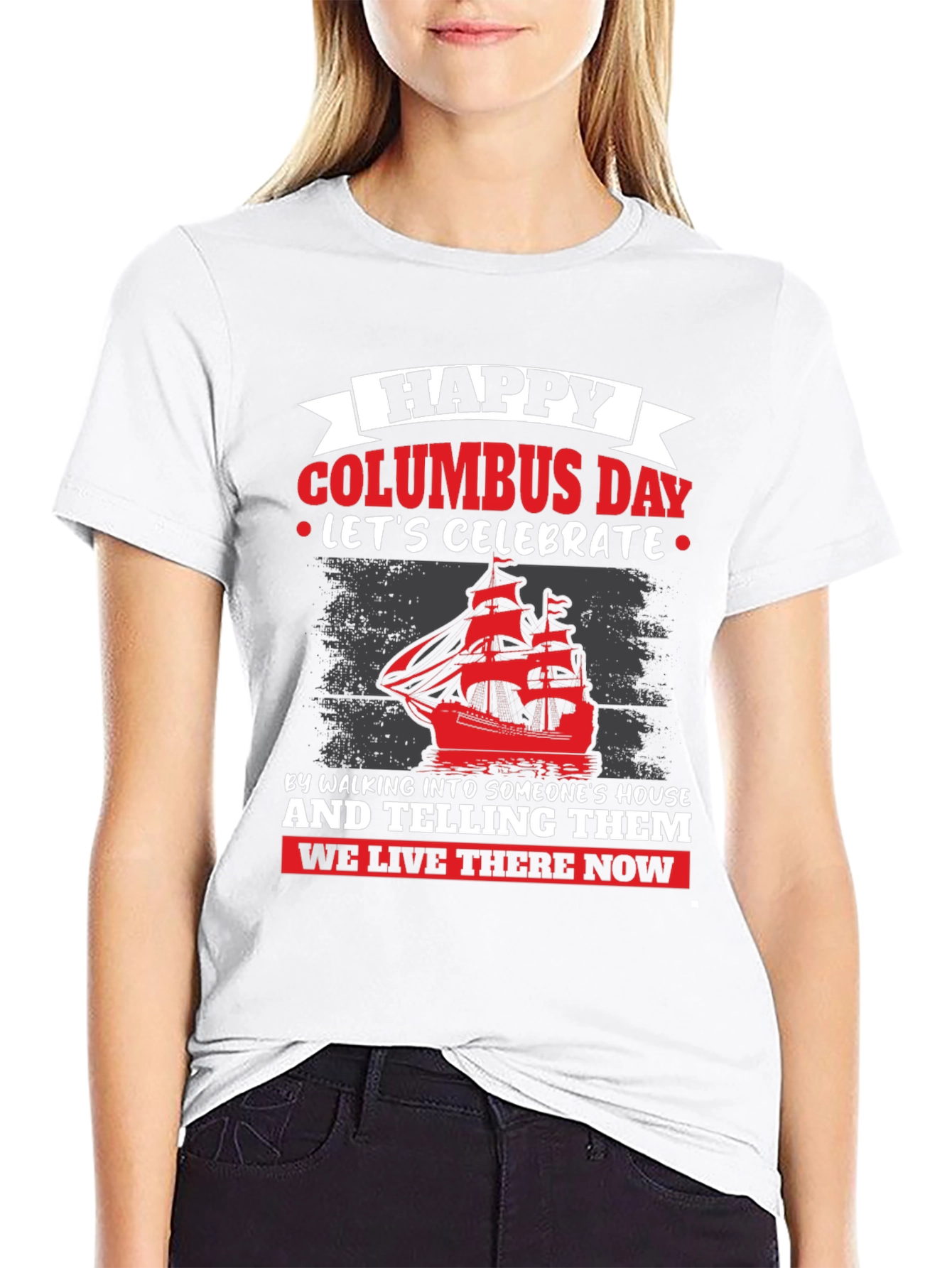 Happy Columbus Day Graphic T-Shirt