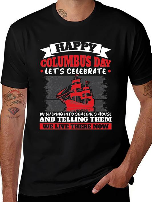 Happy Columbus Day Graphic T-Shirt
