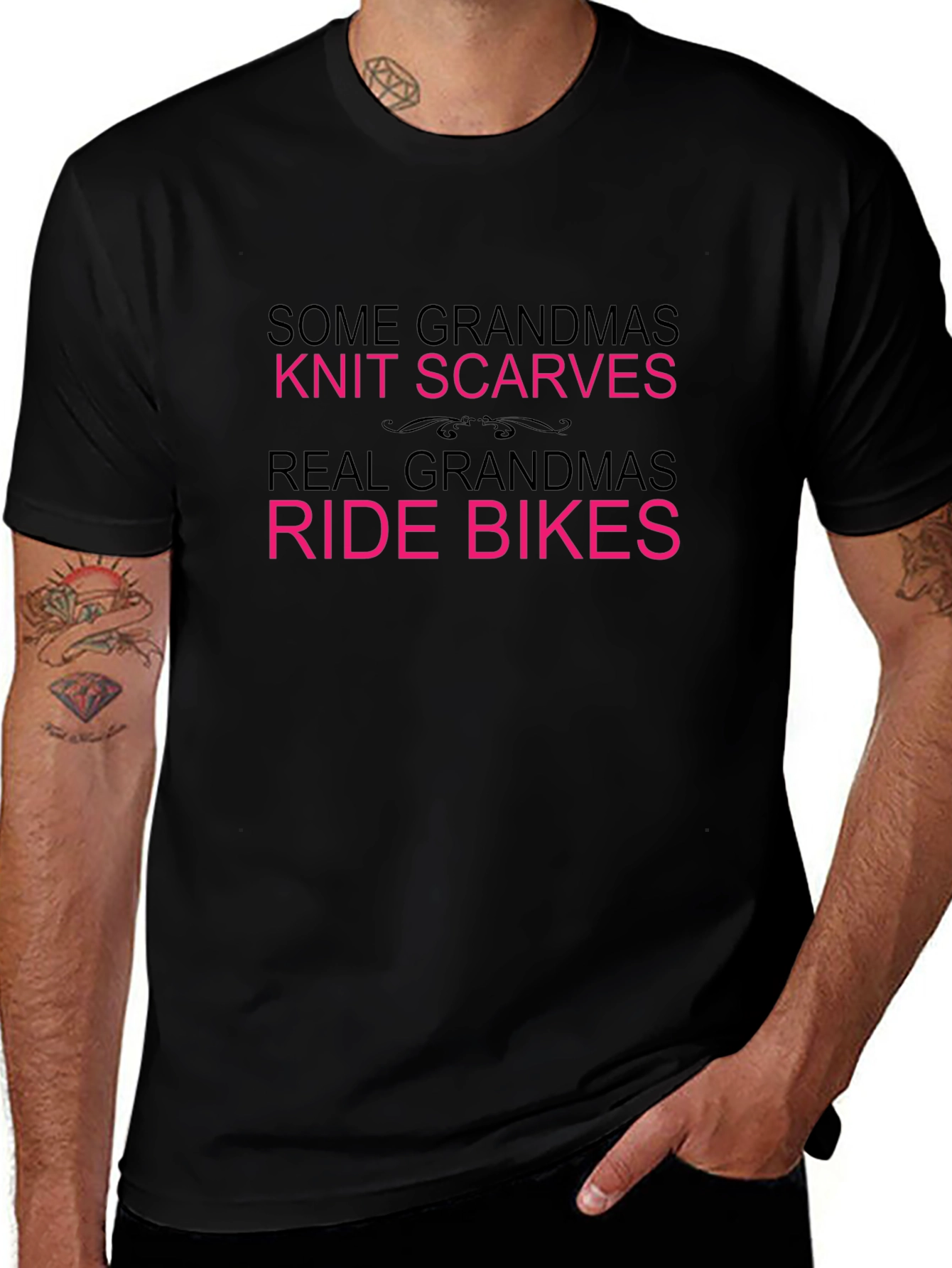 Grandmas Ride Bikes T-Shirt - Fun Novelty Tee
