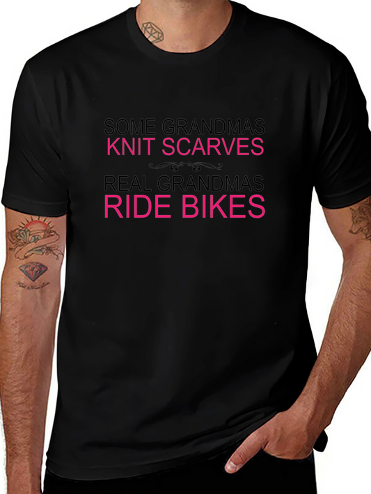 Grandmas Ride Bikes T-Shirt - Fun Novelty Tee