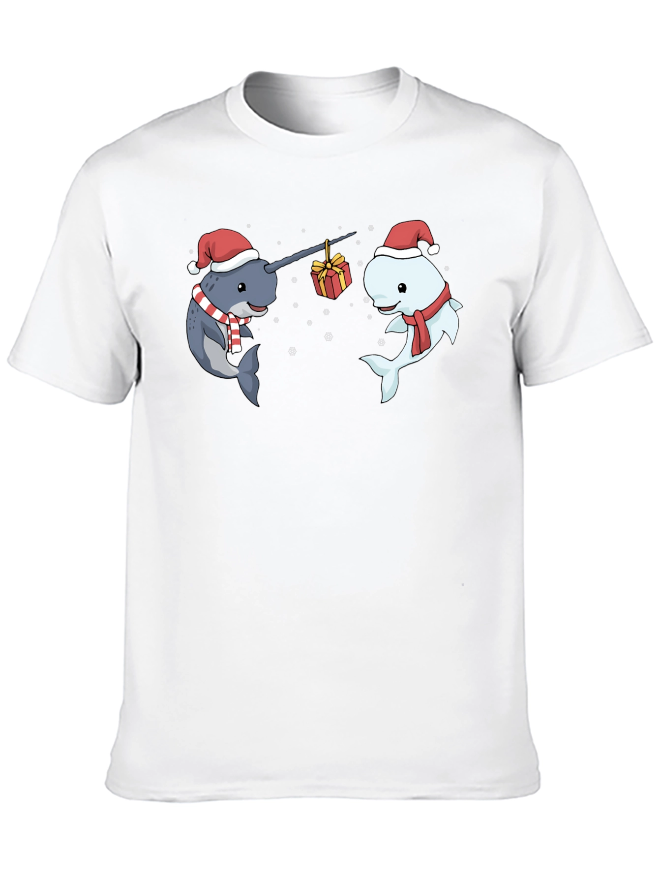 Festive Narwhal Christmas T-Shirt