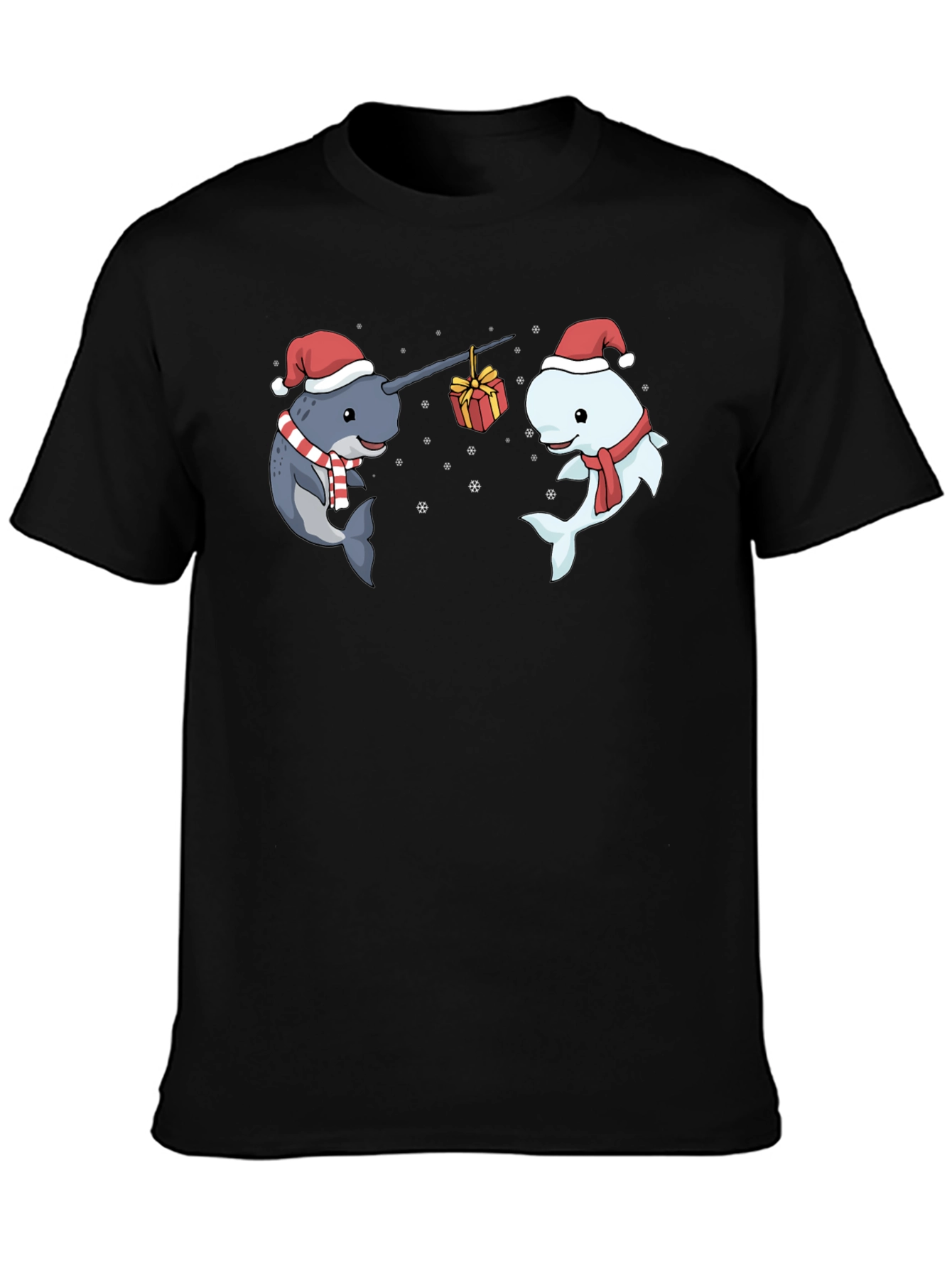Festive Narwhal Christmas T-Shirt