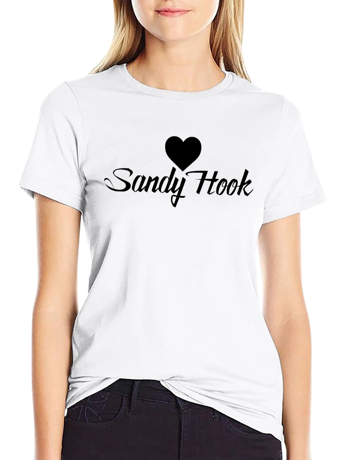 Sandy Hook Heart Graphic Tee - Black