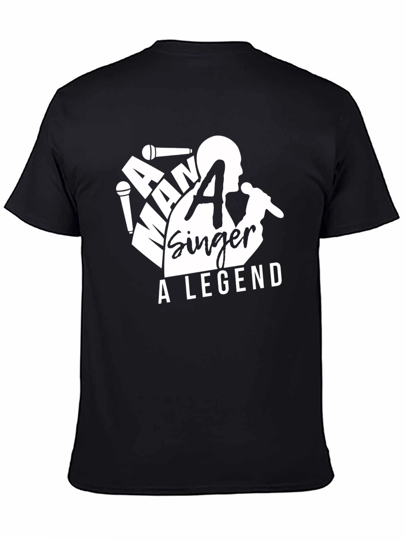 A Man A Singer A Legend Black T-Shirt